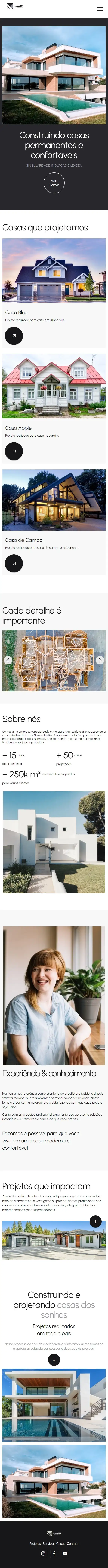 Modelo de Site Arquiteto